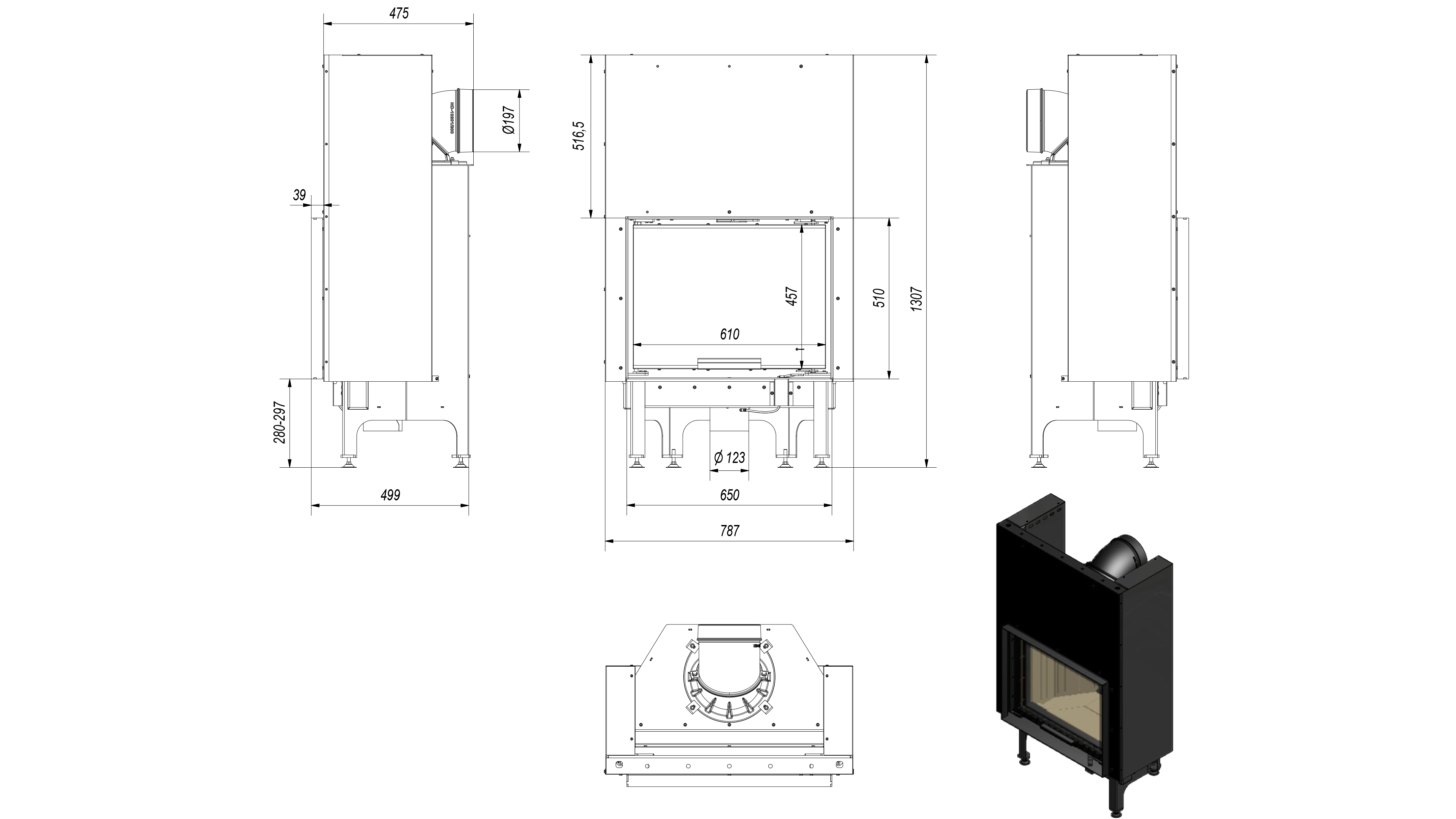 Rysunek techniczny NADIA 10 gilotyna rysunek techniczny